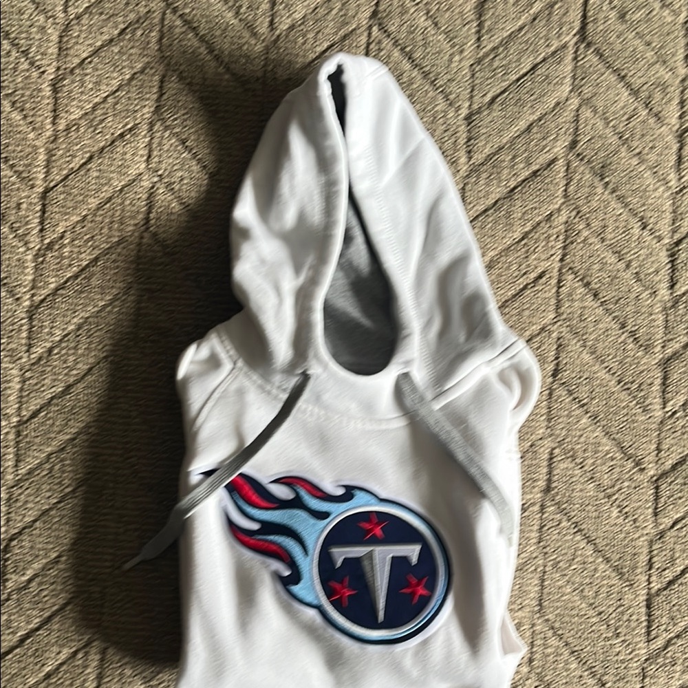 Mens White Hooded Shirt with Logo